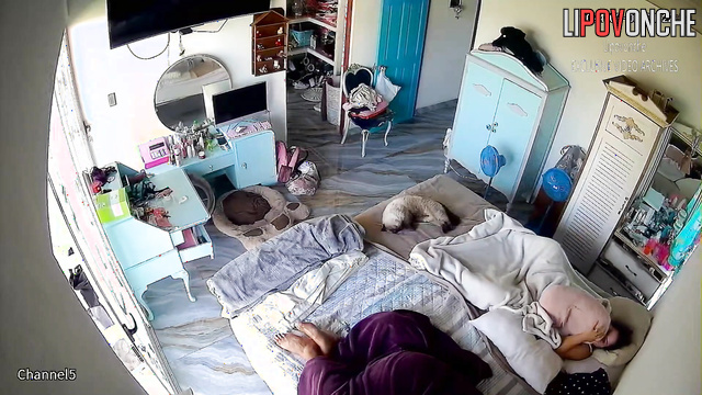 Sleeping couple is about to wake up and start fucking