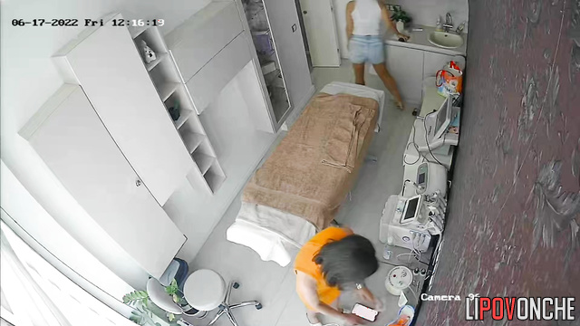 Babe with great tits getting massage and imagining that her stud doing it