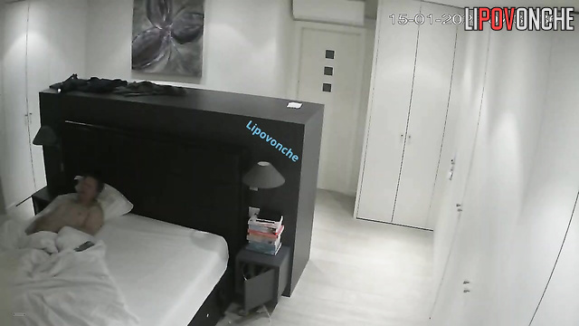 Man waited for his MILF in bed and then fucked her and cum inside