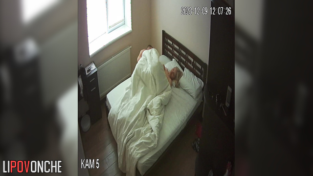 Man wakes sleeping beauty with his dick and fucks her