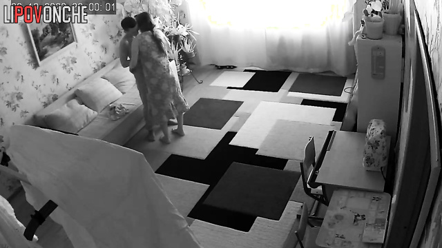 Young couple fucking in all positions in the living room