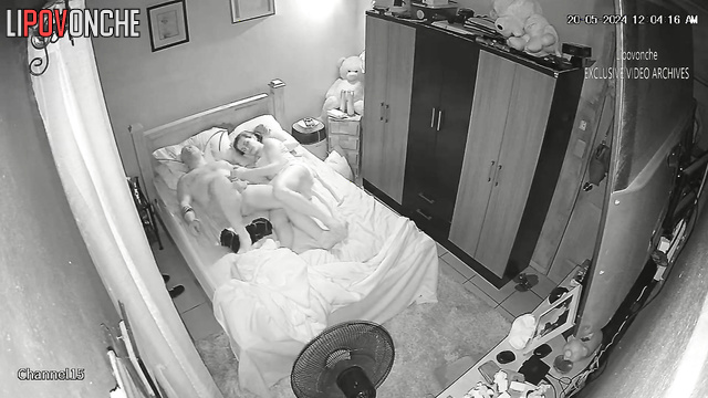 Brunette jerked off and sucked her man, then fucked him
