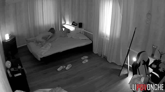 The man did not let the brunette sleep and fucked her