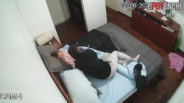 A man fucked a skinny blonde with beautiful breasts and cummed inside