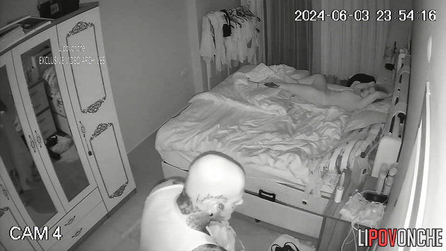 Tattooed man gives blonde cunnilingus and cums from masturbation