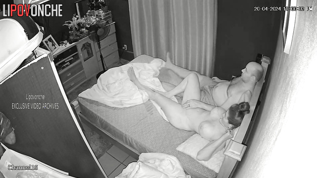 Husband fucked his wife with big tits and cum inside