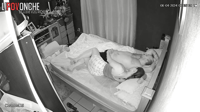 Long-haired brunette jerked off a man and then fucked him
