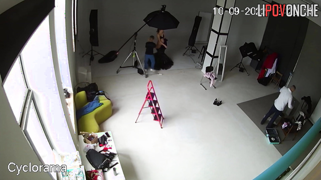 Unusual photoshoot for an erotic publication