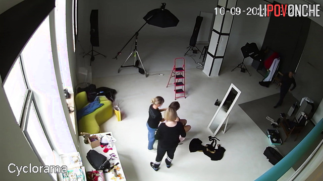 Unusual photoshoot for an erotic publication