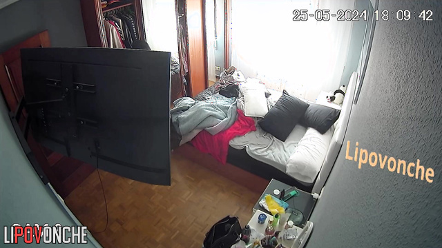 She's getting ready for work with a huge dick on her mind