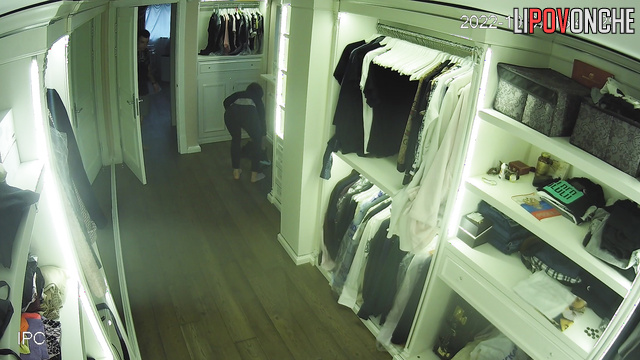 Skinny brunette thinking about what to wear for her daddy