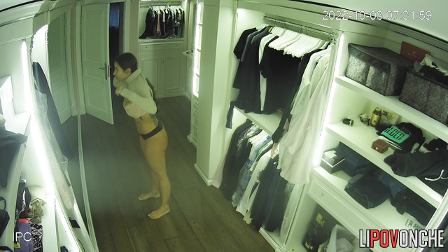 Webcam girl is thinking about what to wear to her favorite client