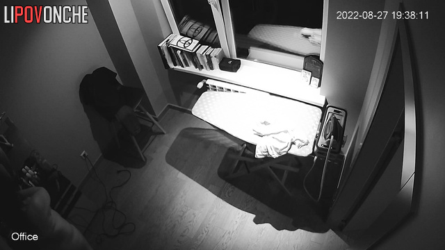 Naked prostitute getting ready for the night shift