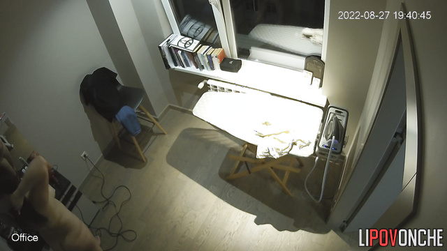 Naked prostitute getting ready for the night shift