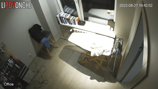Naked prostitute getting ready for the night shift