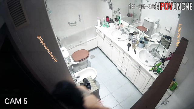 A hidden camera was installed in their bathroom