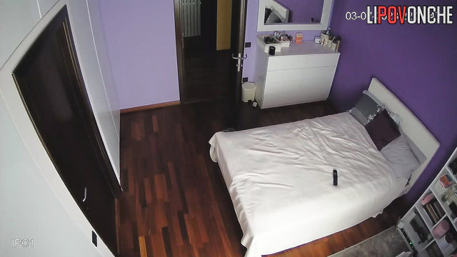 Girl slowly gets dressed after a successful date