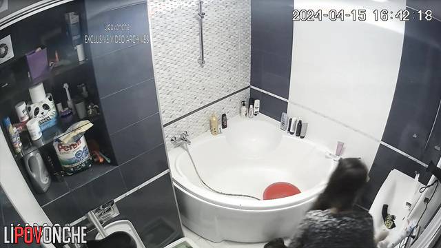 Busty ukrainian brand taking shower hot after nice fuck