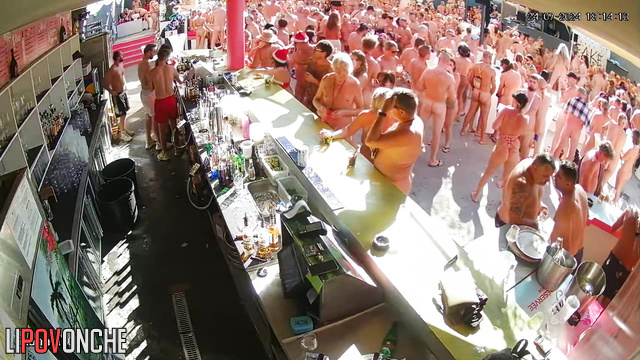 Naked people taking part in interesting party (hidden cam)