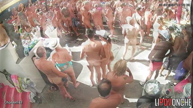 Naked people having fun at fetish party (they are going to fuck)