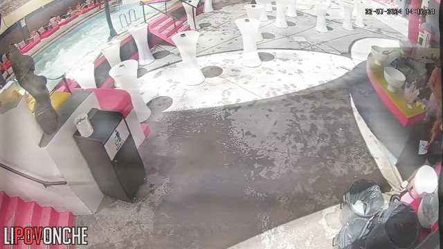Relax atmosphere during summer adult party, watch live