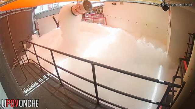 Interesting encounters with dancing people in foam
