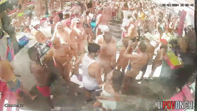 Pool party ended hot (random people fucked each other)