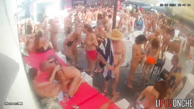 Interesting party without clothes in the morning
