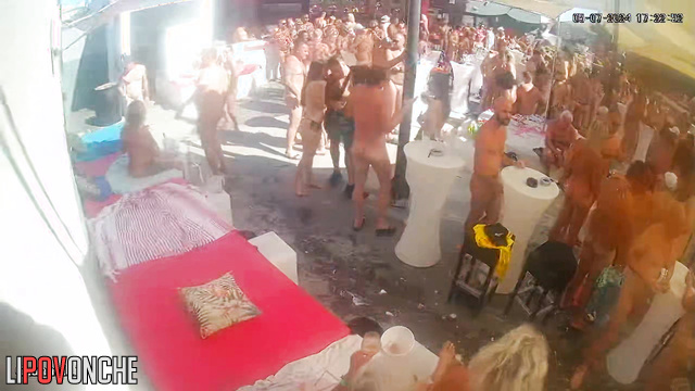 Naked adult party with strange people (they dancing all morning)