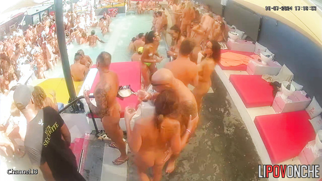 Swingers enjoying cool party naked, watch it now
