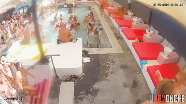 People are not shy about fucking right at the party (sex in pool)
