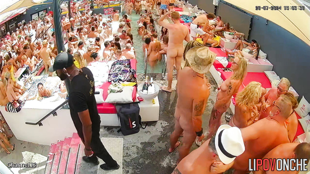 Someone fixed a hidden camera inside (pool party)