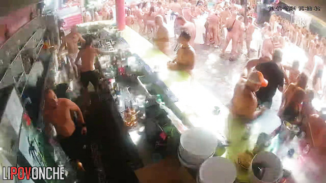 Hot summer party - all people dancing naked right now