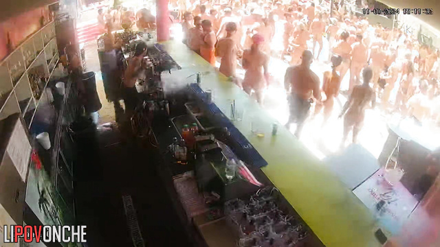 Skinny bitches dancing on the bar counter (cool party)