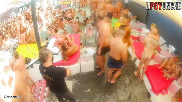 Pool swinger party - watch this hidden video
