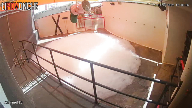 Public sex scene (people in foam making dirty things)