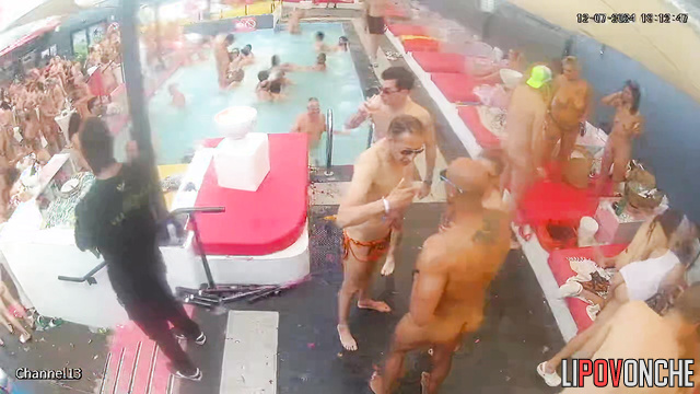 Hidden camera fixed summer swinger party - live
