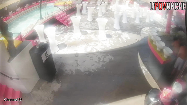 Naked couples dancing and kissing at the same time (pool)