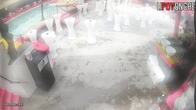 Different people dancing naked at the party right now (sex in pool)
