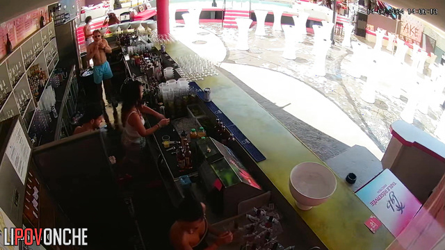Different swingers dancing each other (live video)