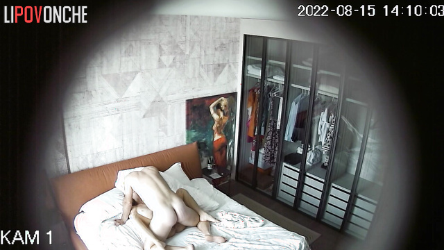 She goes crazy about his strong and big dick, hidden cam
