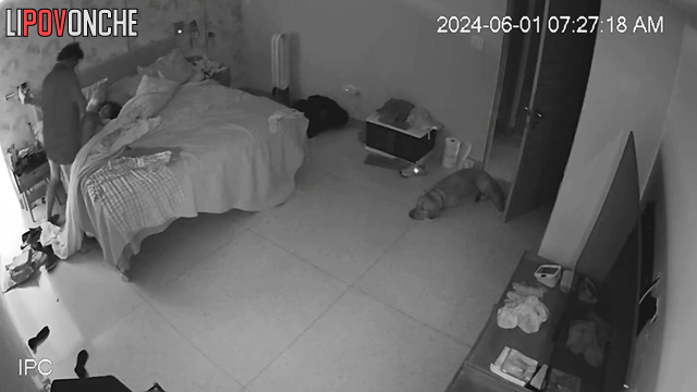 Interesting fuck in the middle of a lazy day (hidden video)