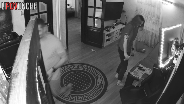Sudden sex in the living room (he attacked her)