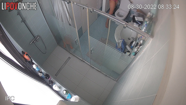 Ordinary morning bathroom routine of this cute blonde