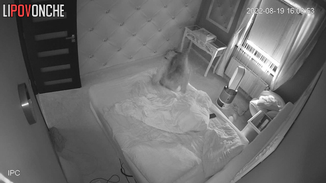 Blonde enjoying vibrator after awakening - home solo video