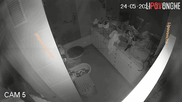 Babe fell asleep right on the toilet (funny tape)
