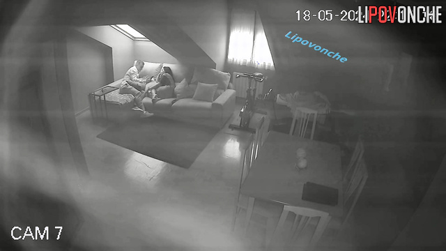 The couple had a nice chat and fucked on the couch