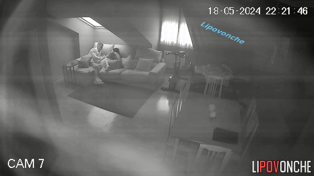 The couple had a nice chat and fucked on the couch