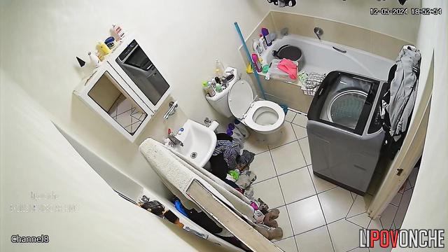 Neighbor installed a hidden camera in their bathroom
