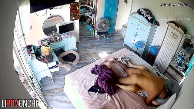 Bedroom hidden camera fixed interesting movements